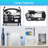 Rollator Basket Large Capacity Walker Accessories Organizer Bag with Multiple